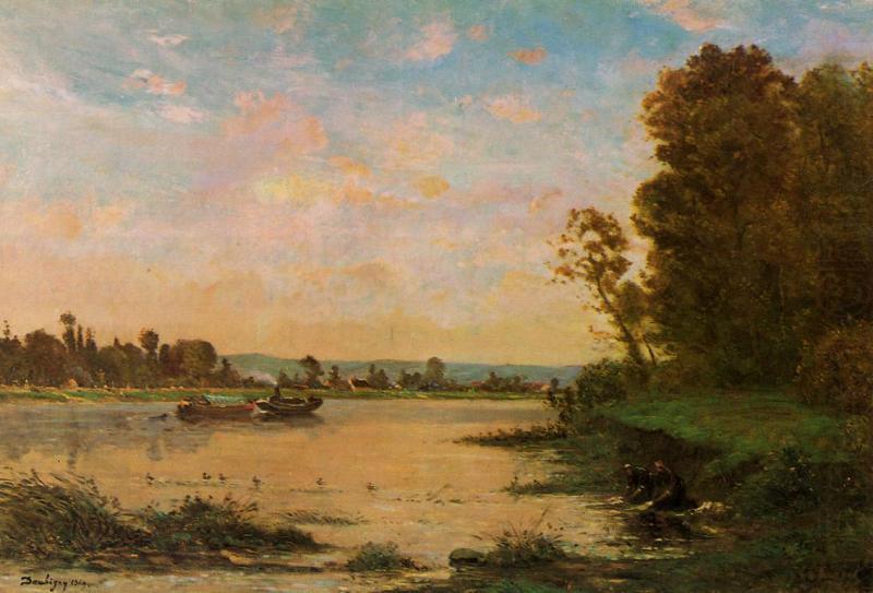 Summer Morning on the Oise, Charles-Francois Daubigny